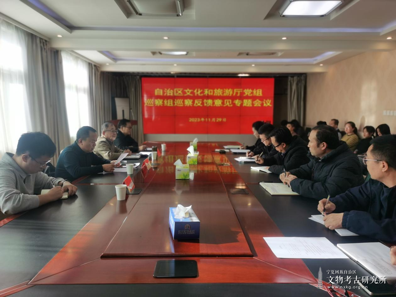 自治区文化和旅游厅党组巡察 宁夏文物考古研究所反馈会议召开